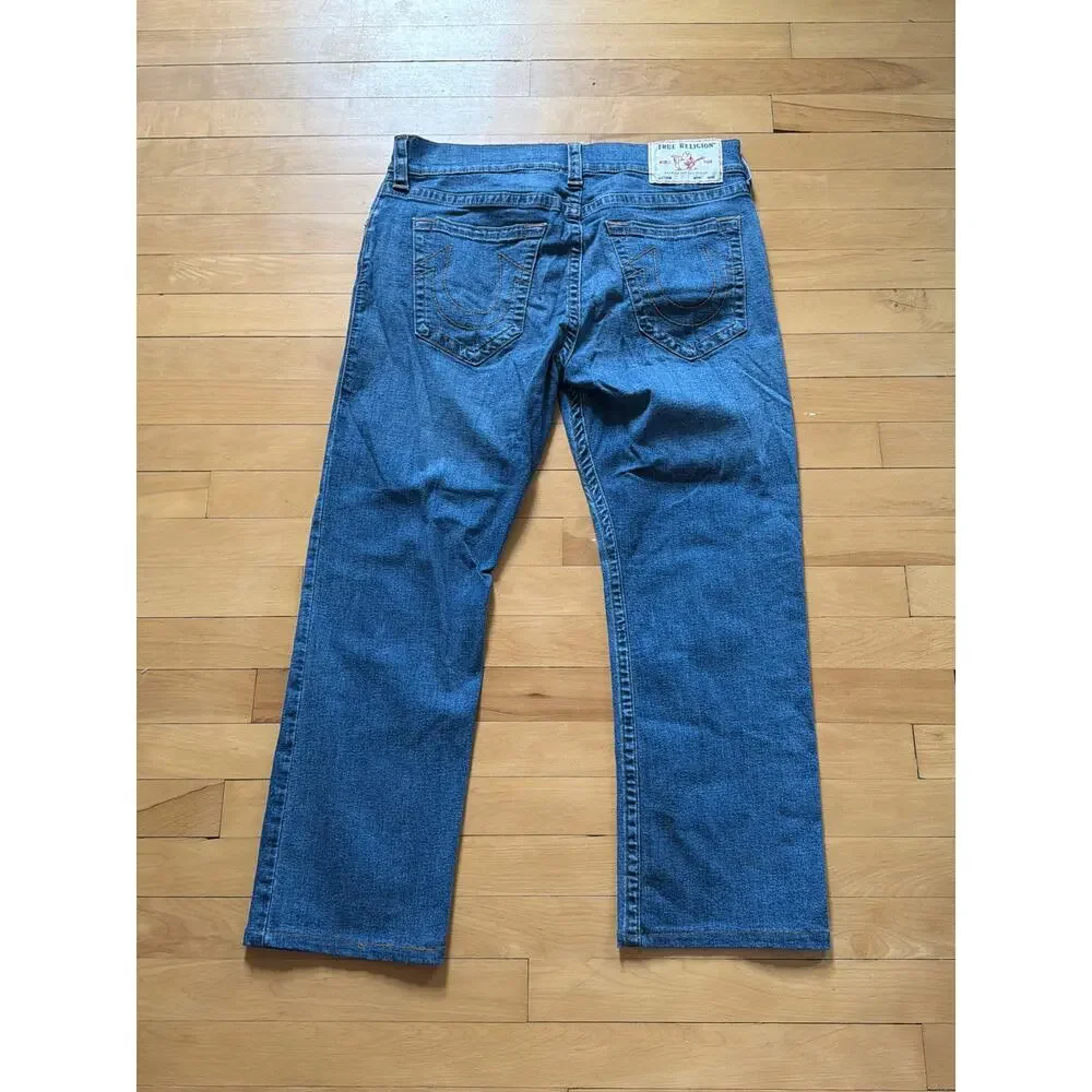 True Religion Size 34 Ricky Style MADE IN USA Straight Jeans